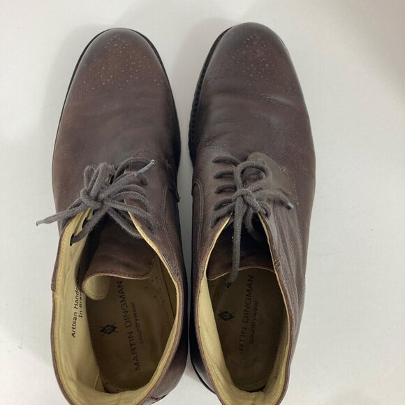 Mens‎ Martin Dingman Country Wear Handmade Leather Brown Chukka Boots 11D